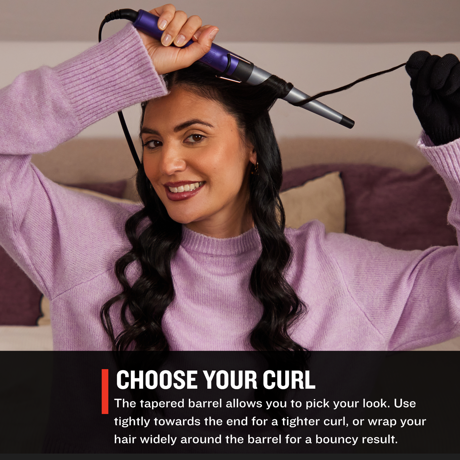 Gloss Tapered Curling Wand - Image 3