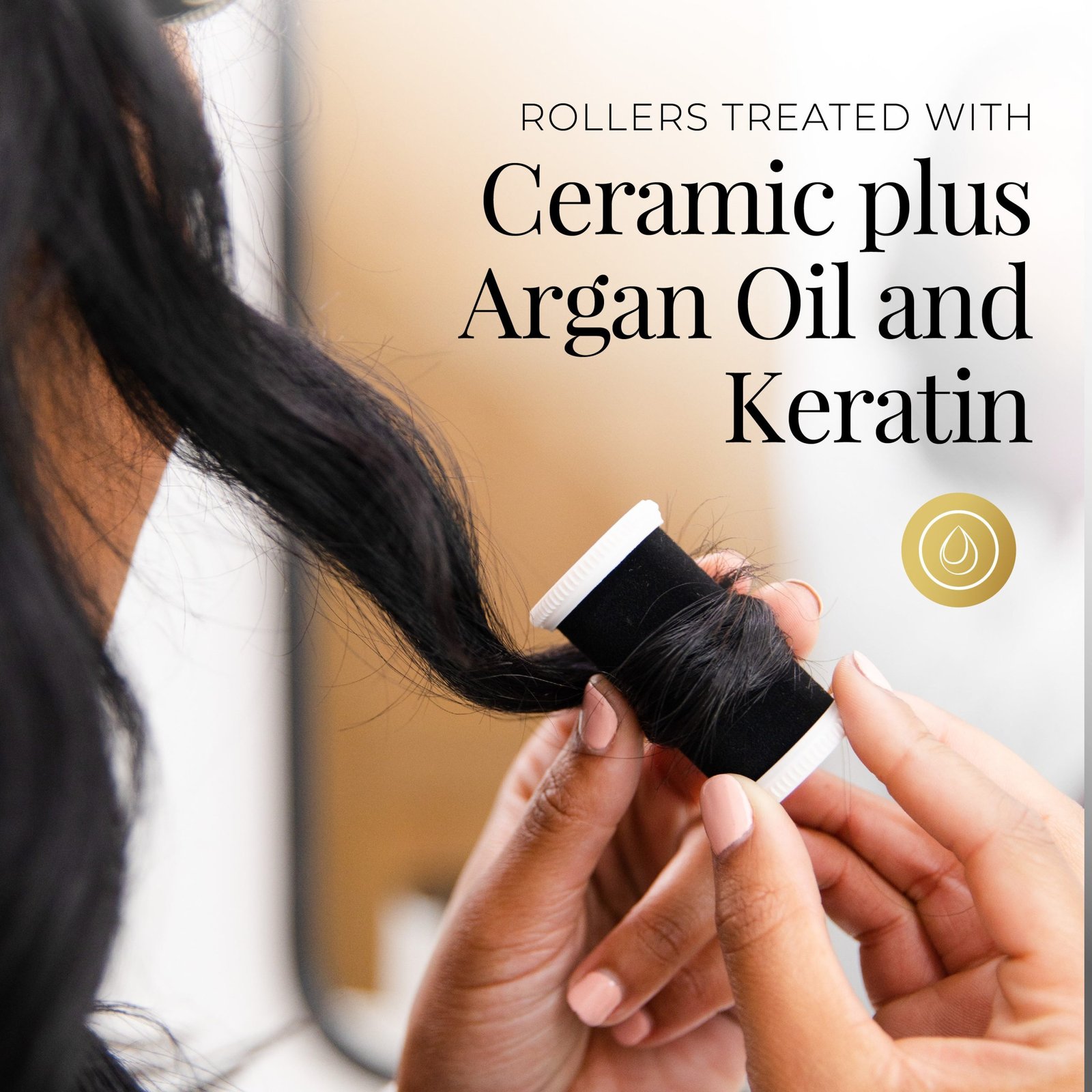 Shine Therapy Hair Setter Hot Rollers with Argan Oil and Keratin - Image 4